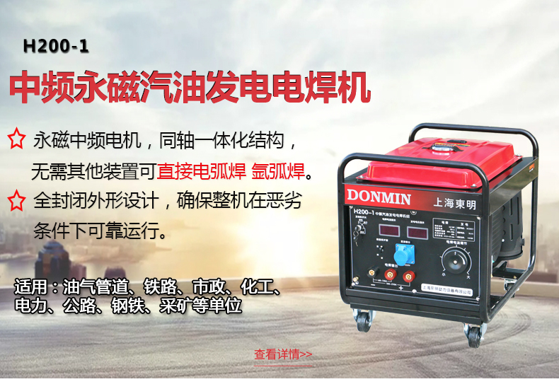 東明中頻永磁汽油發電電焊機主圖